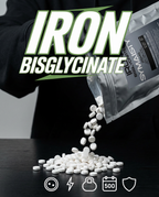 Symaisty Iron Bisglycinate 25mg - 500 tablets made in Germany for energy support.
