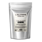 L-glutamine powder 500g unflavored amino acid supplement in silver pouch