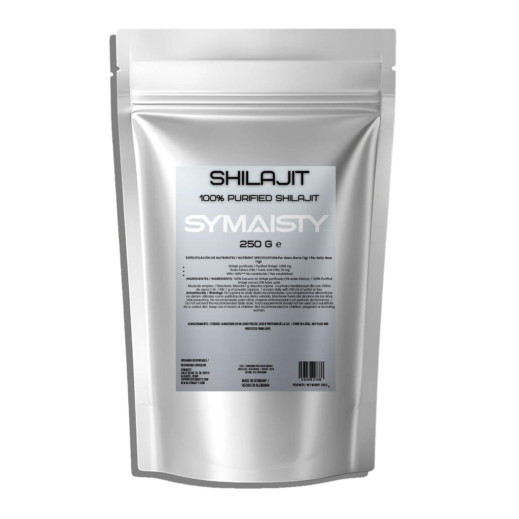Symaisty Shilajit Powder 250g with 5% Fulvic Acid - Made in Germany.