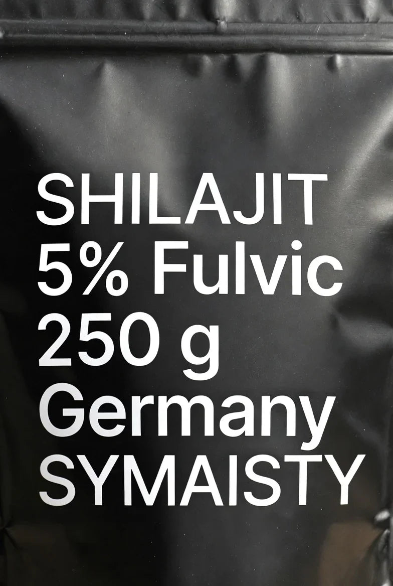 Symaisty Shilajit Powder 250g with 5% Fulvic Acid - Made in Germany.